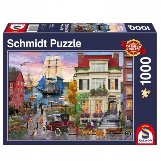 Puzzle 1000 pcs Bateau dans le port - Puzzles Schmidt Schmidt - 1