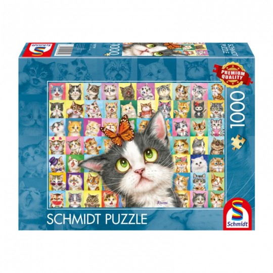 Puzzle 1000 pcs Mimique de chat - Puzzles Schmidt Schmidt - 1