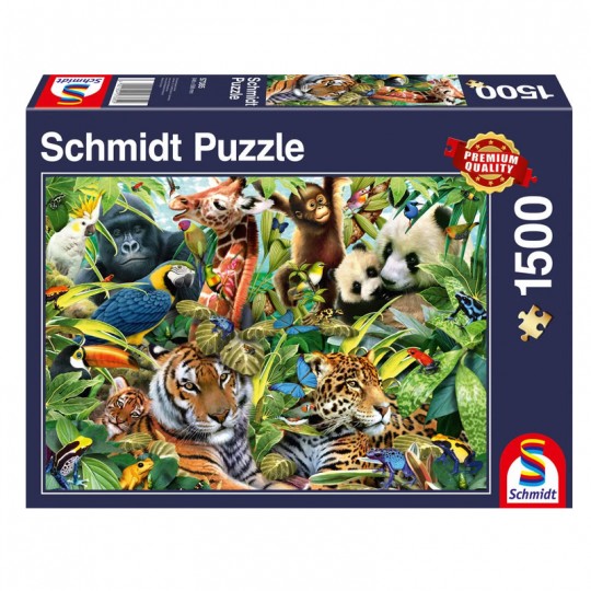 Puzzle 1500 pcs La diversité du monde animal - Puzzles Schmidt Schmidt - 1