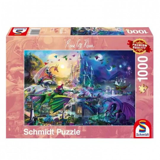 Puzzle 1000 pcs Compétition nocturne de dragons - Puzzles Schmidt Schmidt - 1