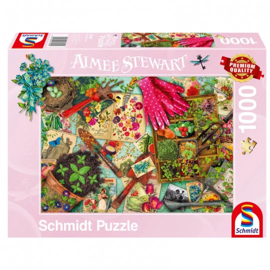 Puzzle 1000 pcs Sur la table : Tout pour le jardin - Puzzles Schmidt Schmidt - 1