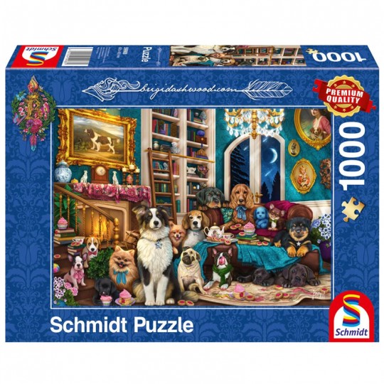 Puzzle 1000 pcs Fête à la bibliothèque - Puzzles Schmidt Schmidt - 1