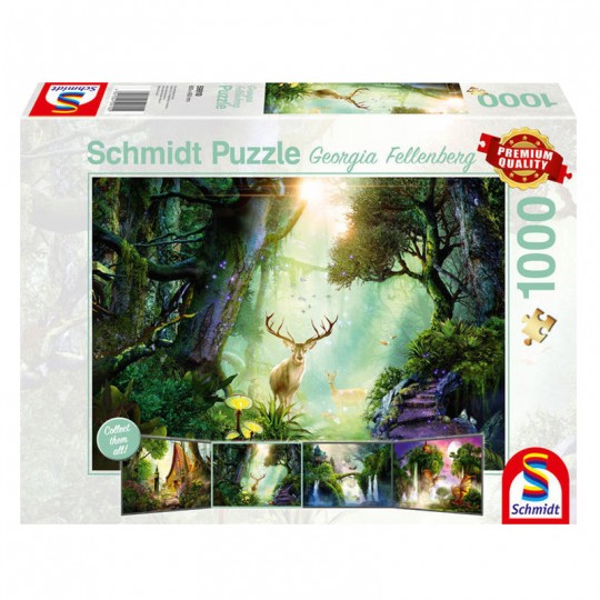 Puzzle 1000 pcs Chevreuils dans la forêt - Puzzles Schmidt Schmidt - 1