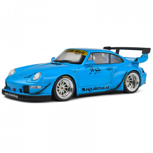 Miniature 1:18 Porsche 911/993 RWB Bodykit Shingen bleu 2018 Solido - 2