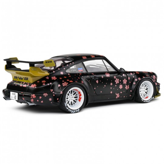 Miniature 1:18 Porsche 964 rwb body kit aoki noir 2021 - Solido Solido - 2