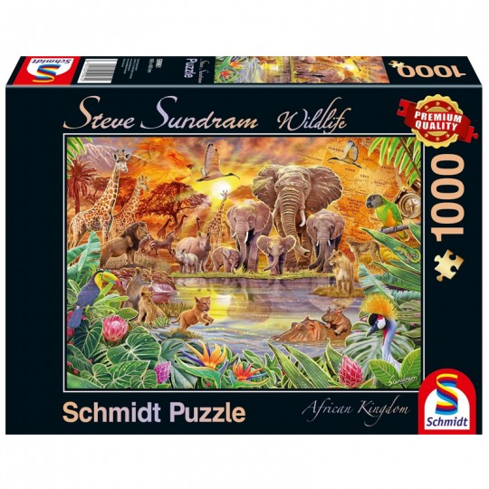 Puzzle 1000 pcs Les animaux d'Afrique - Puzzles Schmidt Schmidt - 1