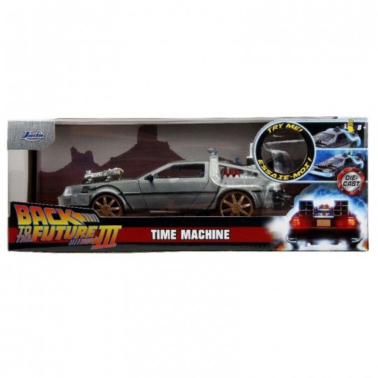 Miniature 1:24 Hollywood Rides Retour vers le Futur DeLorean grey - Solido Jada Toys - 1