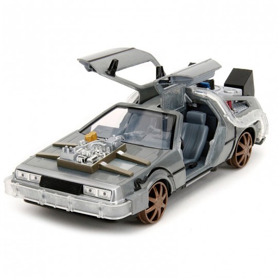 Miniature 1:24 Hollywood Rides Retour vers le Futur DeLorean grey - Solido Jada Toys - 2