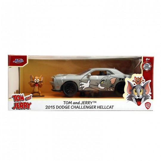 Miniature 1:24 Tom & Jerry Dodge Challenger Hellcat + figurine Solido - 1