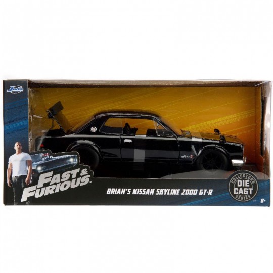 Miniature 1:24 Fast & Furious Nissan Skyline 2000 GT-R 1971 Solido - 2