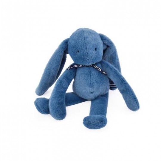 Peluche Méloé : Le Lapin Bleu Intense 37 cm - Maïlou Tradition Maïlou Tradition - 1