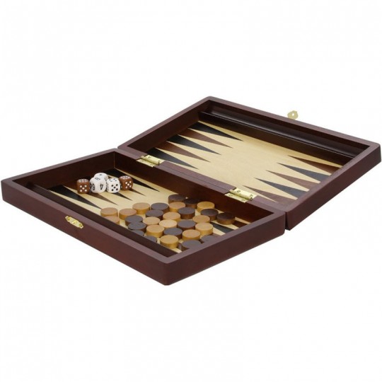 Coffret Backgammon acajou 28 x 15 cm - SMIR SMIR - 1