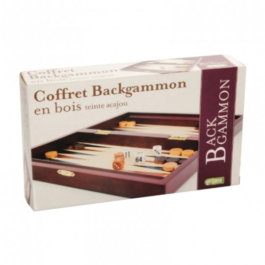 Coffret Backgammon acajou 28 x 15 cm - SMIR SMIR - 2