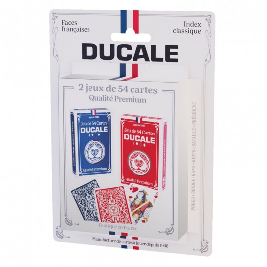 Jeu de 2 x 54 cartes blister - Ducale Origine Ducale - 1