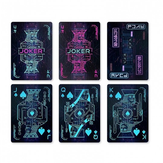 Jeu de 54 cartes Creatives Cyberpunk Cyber City - Bicycle Bicycle - 2