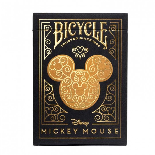 Jeu de 54 cartes Ultimates Disney Mickey Mouse Black & Gold - Bicycle Bicycle - 1