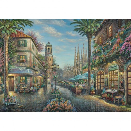 Puzzle 1000 pcs À la terrasse d'un café espagnol - Puzzles Schmidt Schmidt - 3