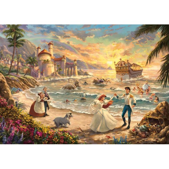 Puzzle 1000 pcs Disney, The Little Mermaid Celebration of Love - Puzzles Schmidt Schmidt - 2