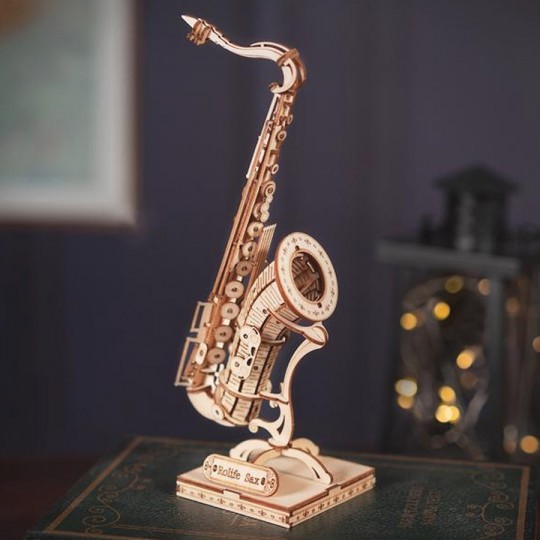 Saxophone - Puzzle 3D Mécanique en bois Rolife Rolife - 3