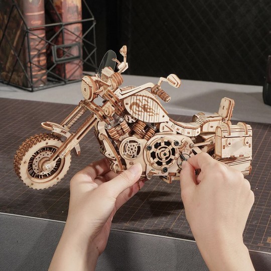 Cruiser Moto - Puzzle en Bois 3D Rokr Rokr - 6