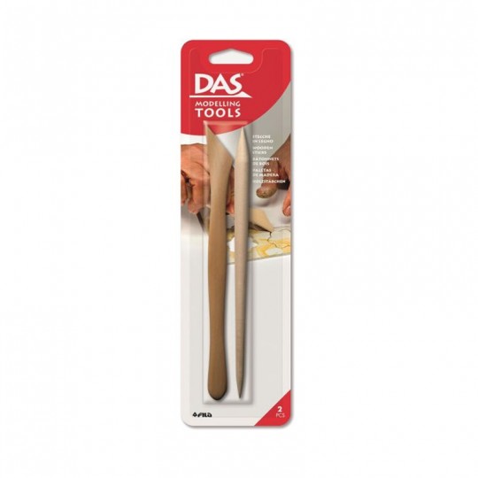 Blister 2 outils de modelage en bois - DAS DAS - 1