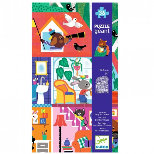 Puzzle géant 36 pcs La maison p'tits copains - Djeco Djeco - 1