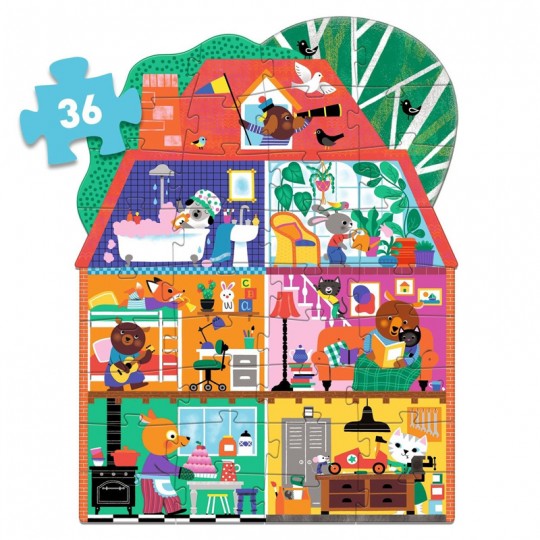 Puzzle géant 36 pcs La maison p'tits copains - Djeco Djeco - 2