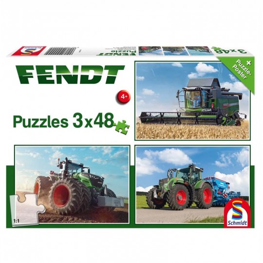 Schmidt Puzzles - Fendt, 3x48 pcs Schmidt - 1