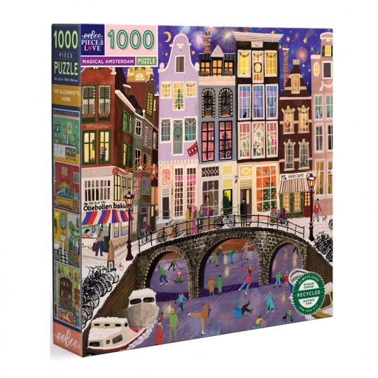 Puzzle 1000 pcs Magical Amsterdam - Eeboo Eeboo - 1