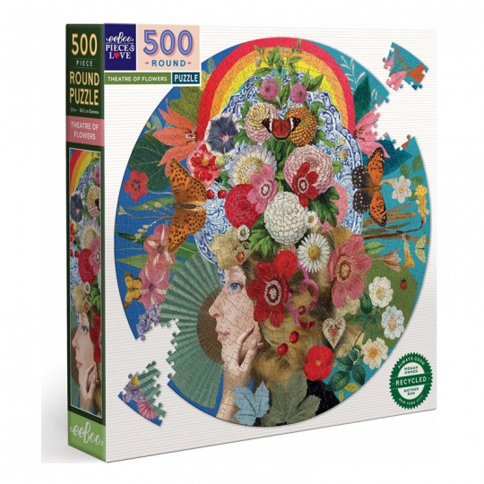 Puzzle 500 pcs Theatre of Flowers - Eeboo Eeboo - 1