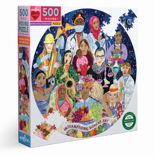 Puzzle 500 pcs rond International Women's Day - Eeboo Eeboo - 1