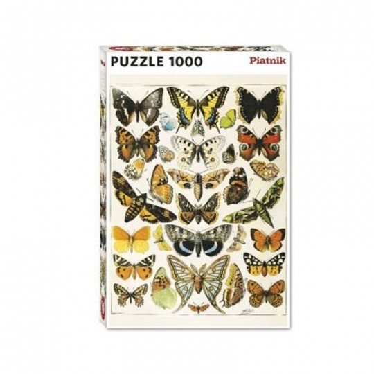 Puzzle 1000 pcs Papillons, Adolphe Millot - Piatnik Piatnik - 1