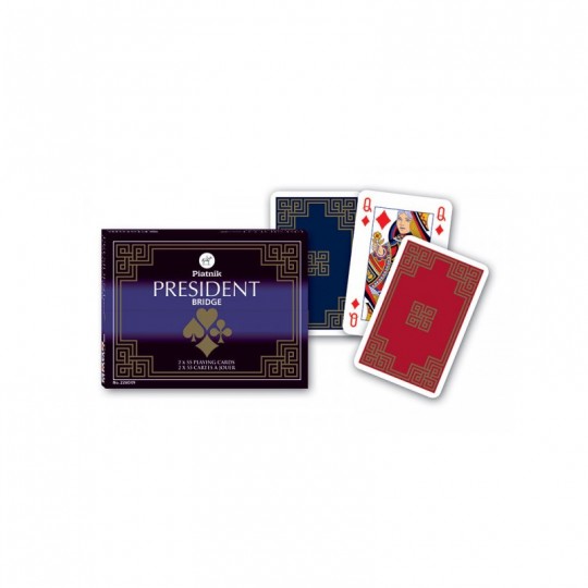 Coffret 2 jeux de cartes Bridge Président - Piatnik Piatnik - 1