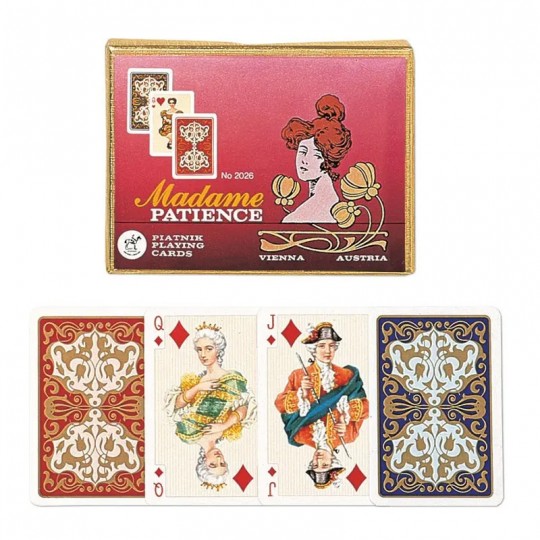 Coffret 2 jeux de cartes petit format Patience Madame - Piatnik Piatnik - 1