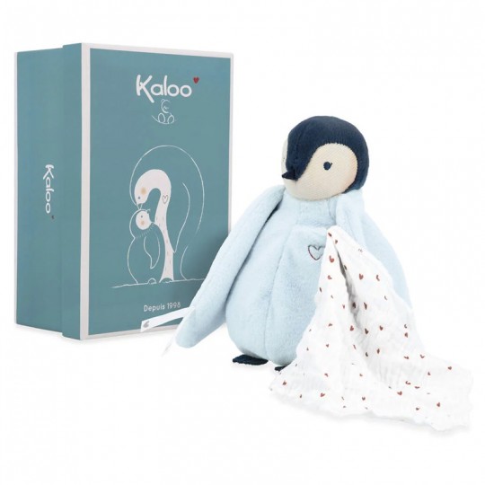 Peluche Complices à bisous manchot bleu - Kaloo kaloo - 1