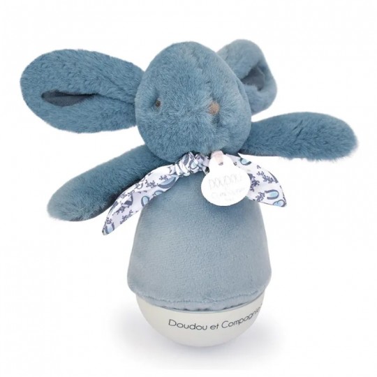 Veilleuse bébé musicale Culbuto bleue 16 cm - Doudou et Compagnie Doudou et compagnie - 1