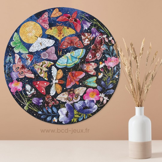 Puzzle 500 pcs rond Moths - Eeboo Eeboo - 2