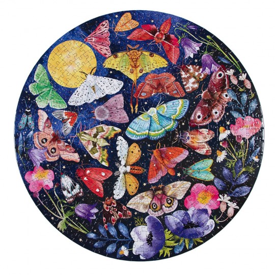 Puzzle 500 pcs rond Moths - Eeboo Eeboo - 4