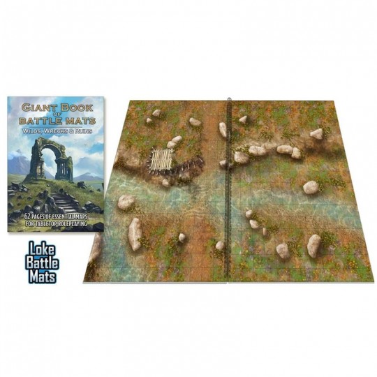 Livre plateau de jeu :Giant  Book of Battle Mats Wilds, Wreck & Ruins (format A3) Loke Battle Mats - 2