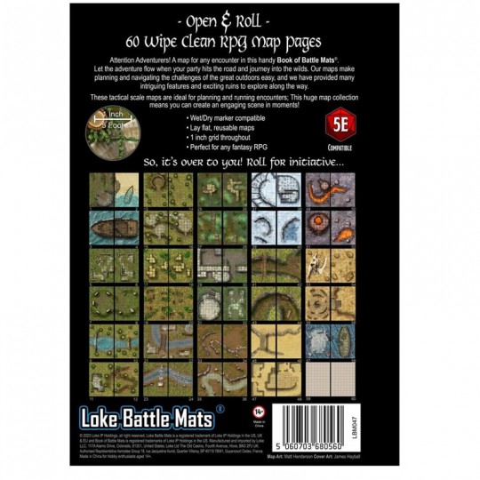 Livre plateau de jeu : Big Book of Battle Mats Wilds, Wreck & Ruins Loke Battle Mats - 2