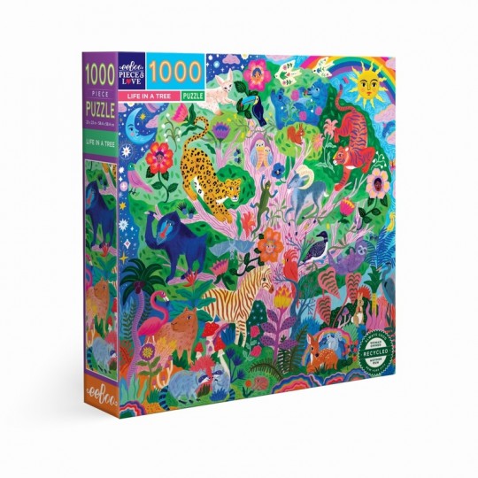 Puzzle 1000 pcs Life in a Tree - Eeboo Eeboo - 1