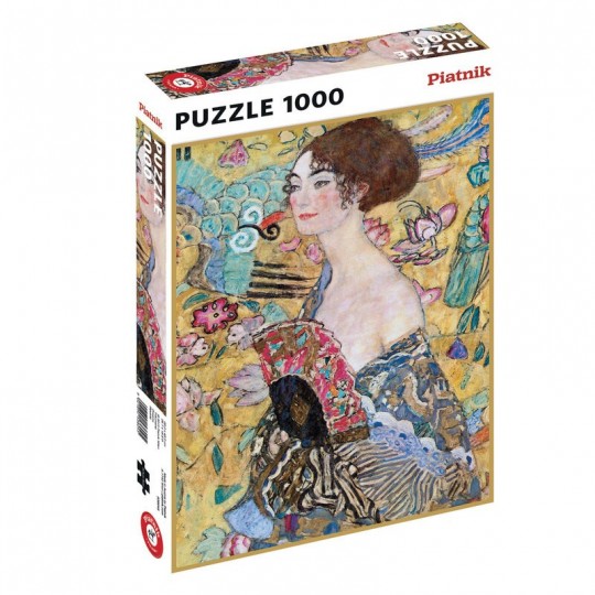 Puzzle 1000 pcs Klimt : Dame à L'éventail - Piatnik Piatnik - 1