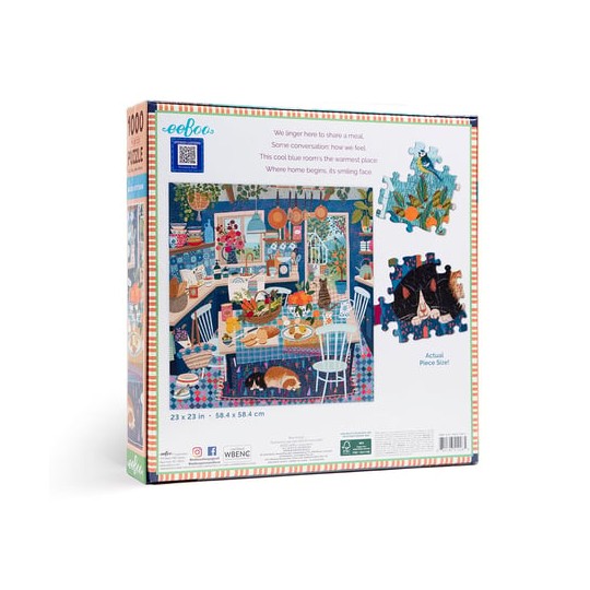 Puzzle 1000 pcs Blue Kitchen - Eeboo Eeboo - 3