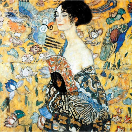 Puzzle 1000 pcs Klimt : Dame à L'éventail - Piatnik Piatnik - 2