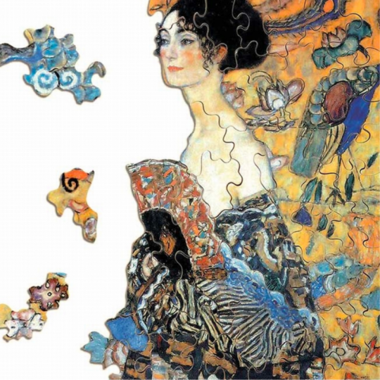 Puzzle 1000 pcs Klimt : Dame à L'éventail - Piatnik Piatnik - 4