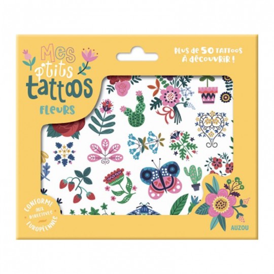 Mes p'tits tattoos Fleurs - Auzou Auzou - 1