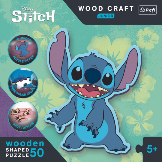 Puzzle en Bois Junior Lilo & Stitch 50 pcs - Trefl TREFL SA - 4