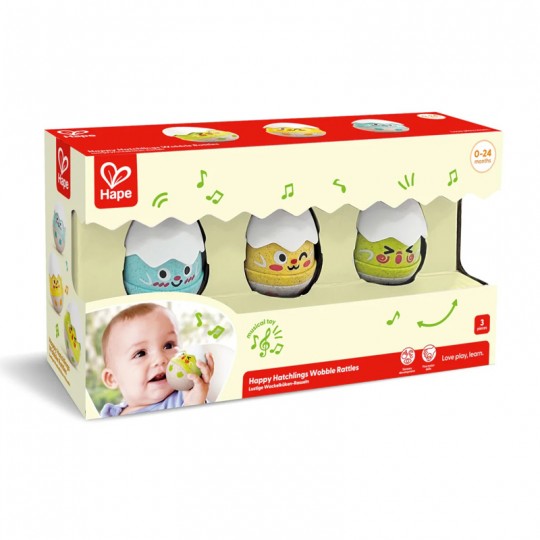 Set de 3 hochets Poussins - Hape Hape - 2