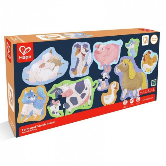 Puzzle Les Animaux de la Ferme - Hape Hape - 2