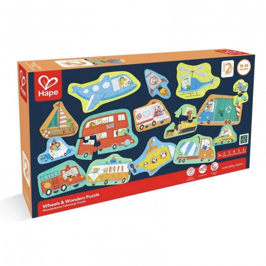 Puzzle Les Véhicules - Hape Hape - 2